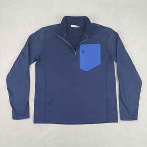 Kjus Hydraulic Half Zip Medium Mens Sweater Pullover 20x25 Fits A Small FLAW‎